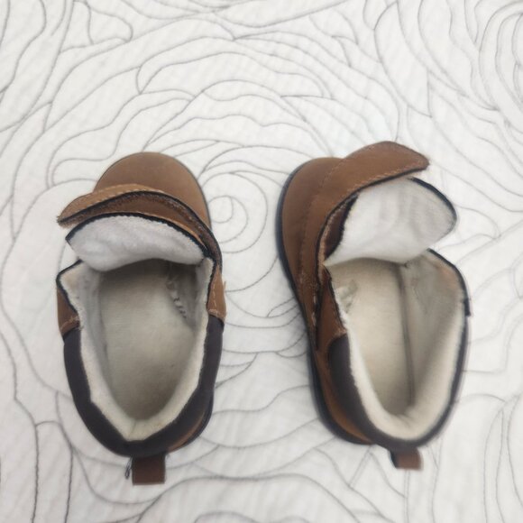 [T6] H&M Boys Beige/Brown Ankle Boots - Picture 9 of 11